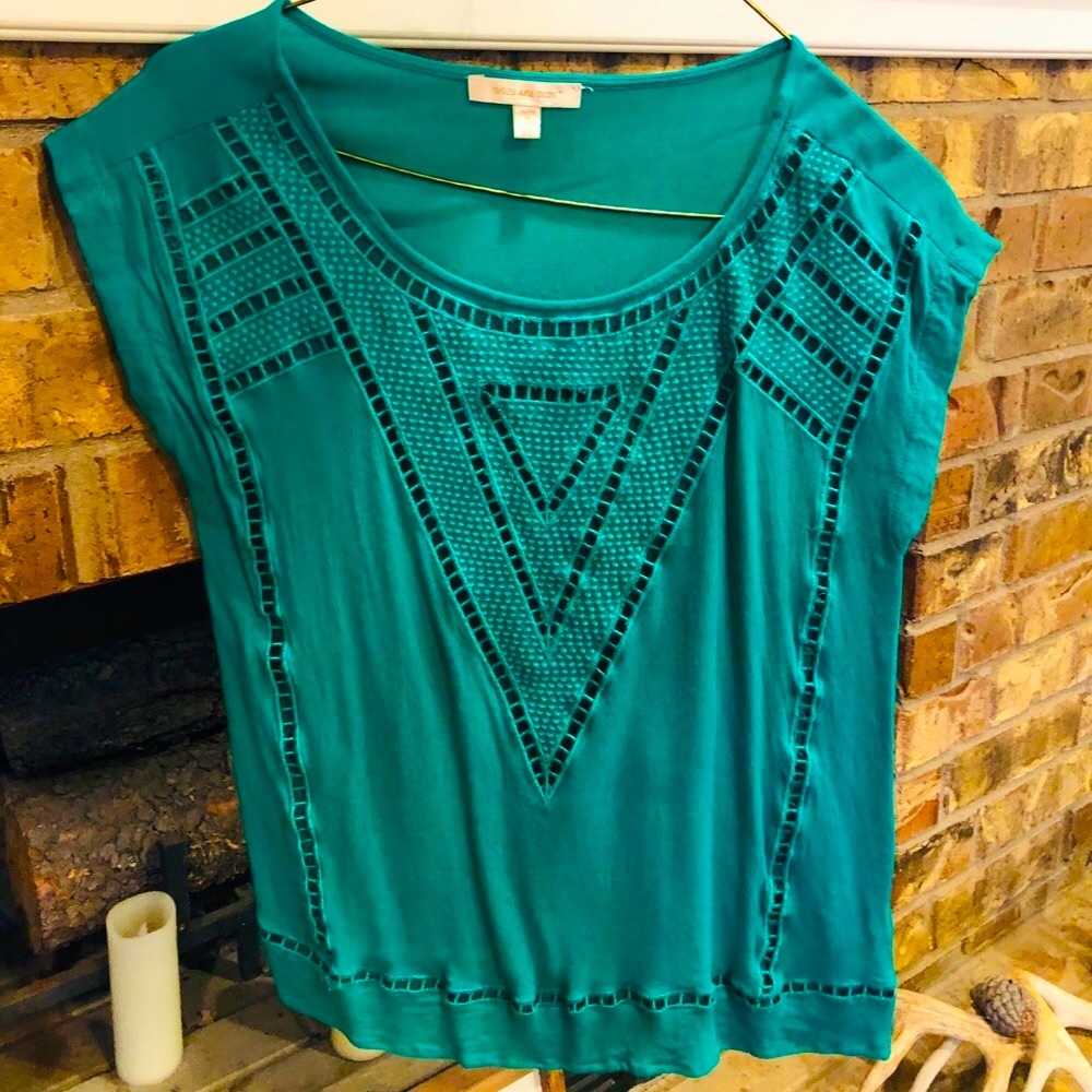 Sky’s are Blue XS Reginald Crochet Detailed top